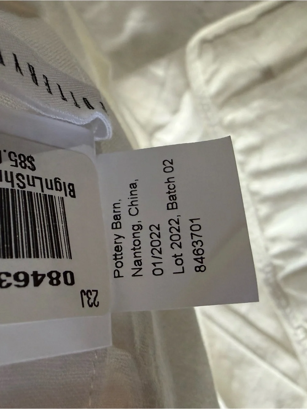 Pottery Barn Belgian Linen Euro Sham
